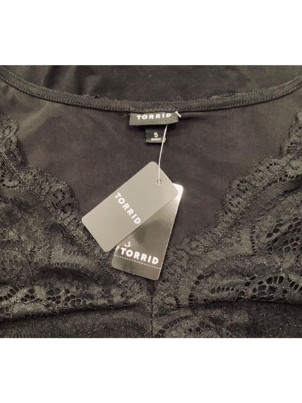 NWT Torrid Black Lace Bodysuit Size 5 - Picture 8 of 8